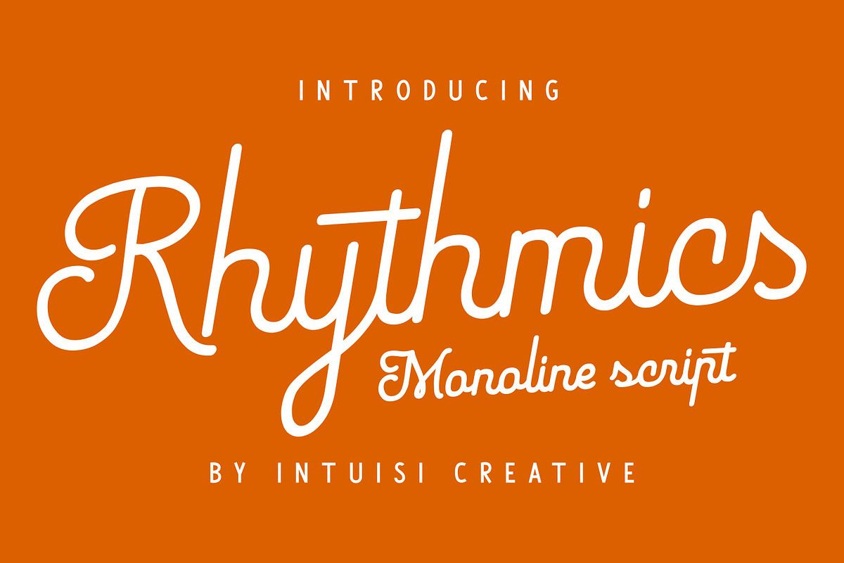 Rhythmics - Monoline Script Fonts Free Download Free Download