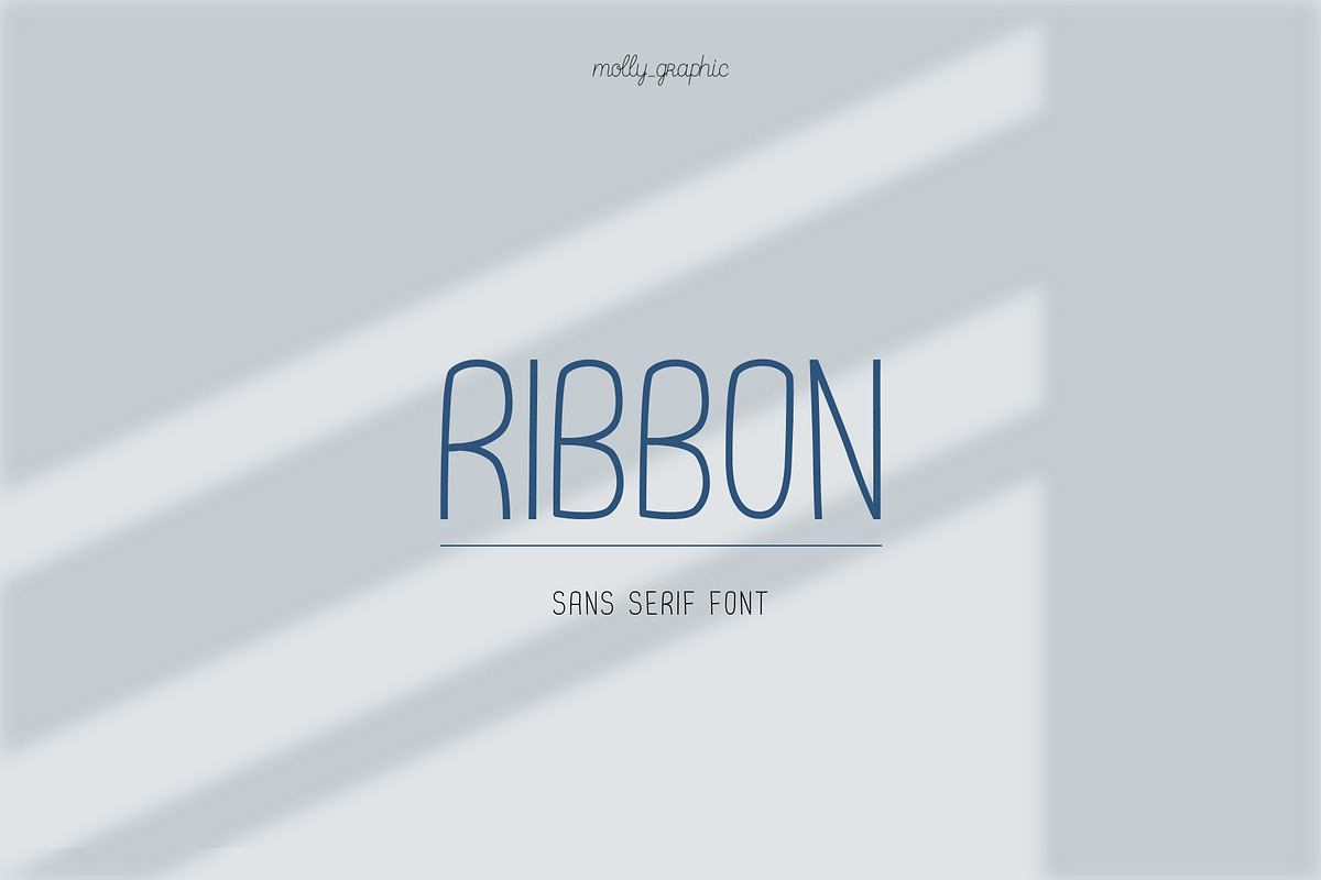 RIBBON sans serif font Free Download Free Download