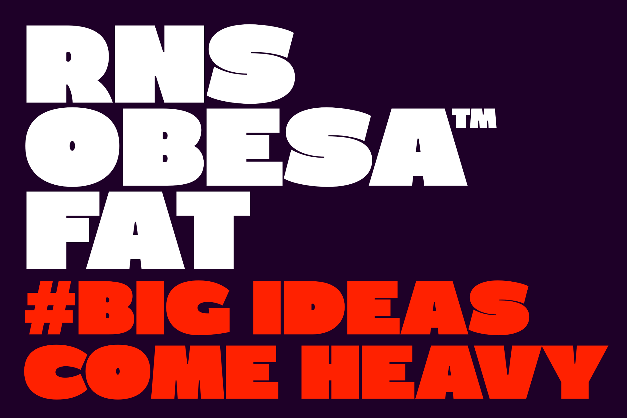 RNS Obesa Fat Font Free Download