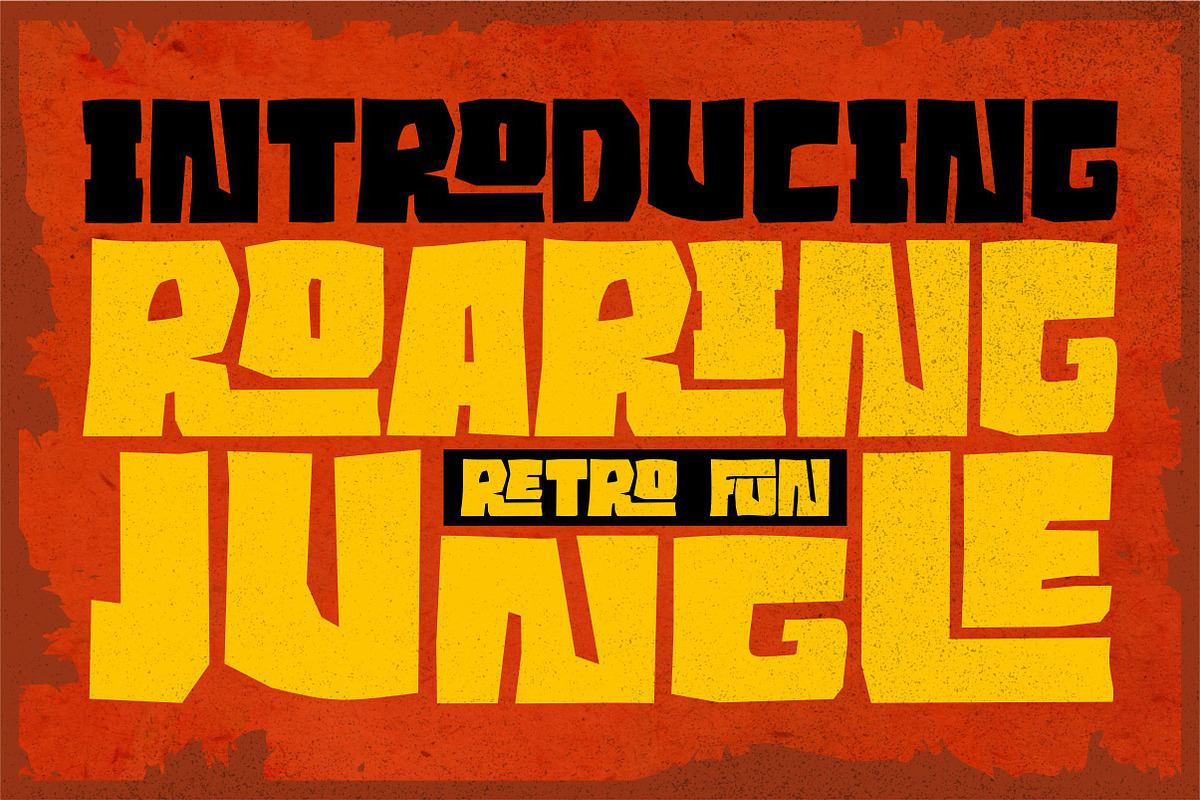 Roaring Jungle //RETRO FONT// Free Download Free Download