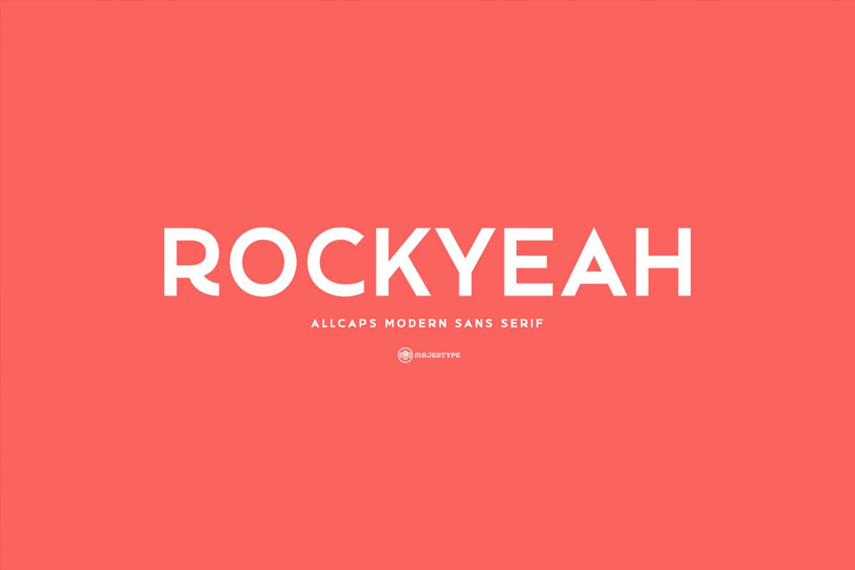 Rockyeah Sans - Modern Font Free Download Free Download