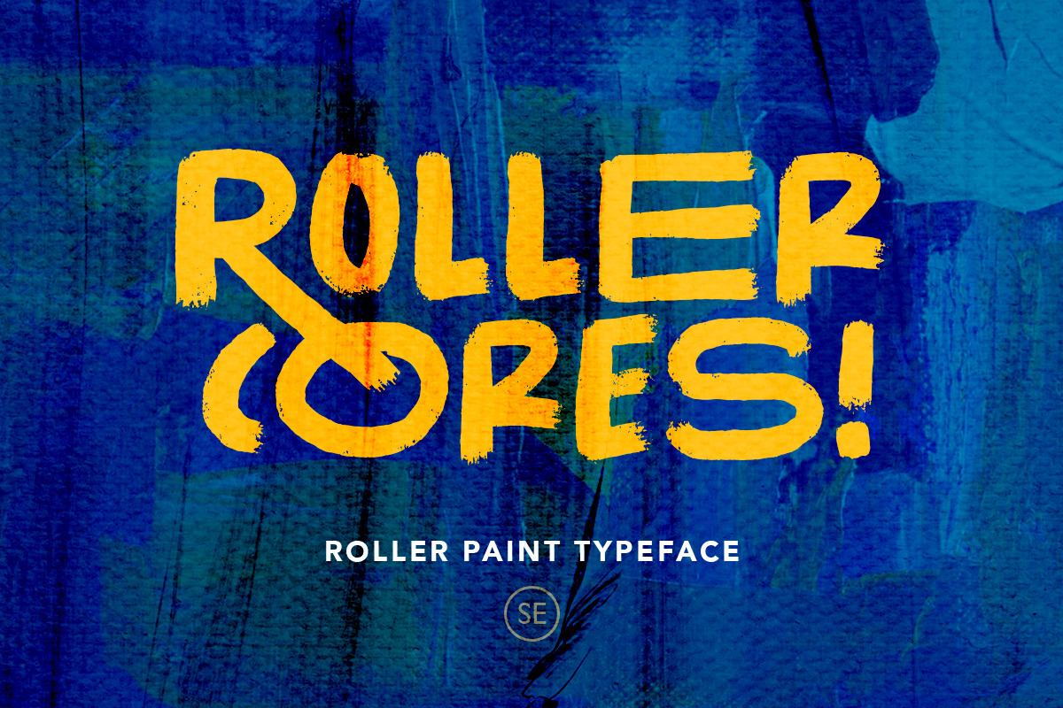 Roller Cores - Paint Roller Typeface Free Download Free Download