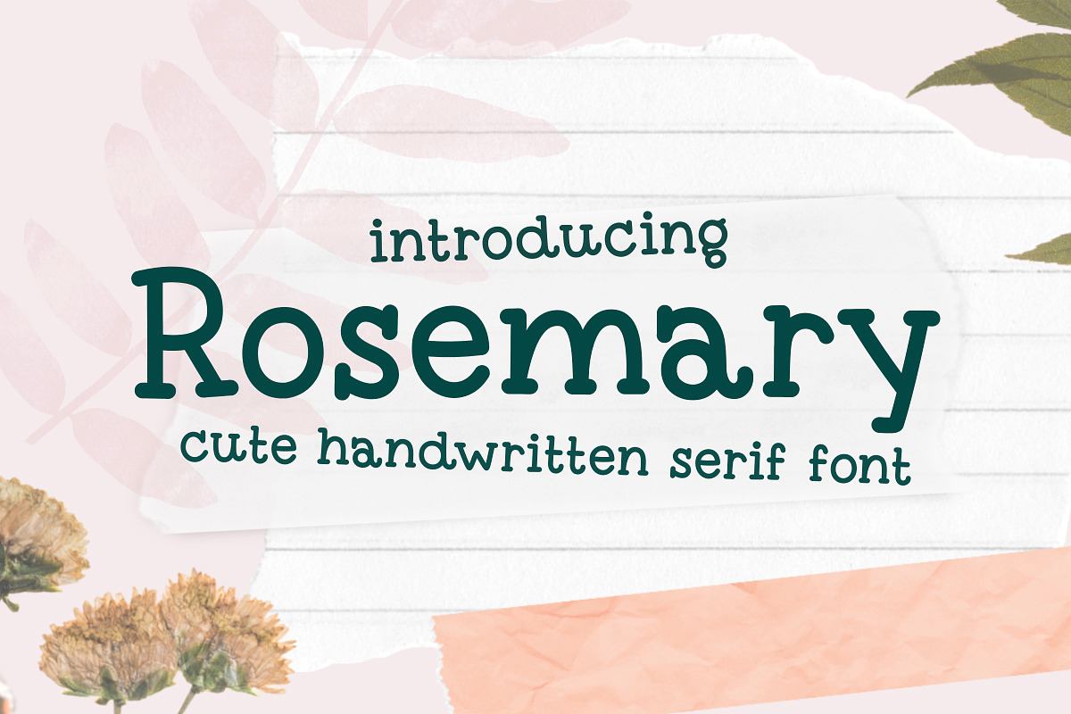 Rosemary cute handwritten serif Free Download Free Download