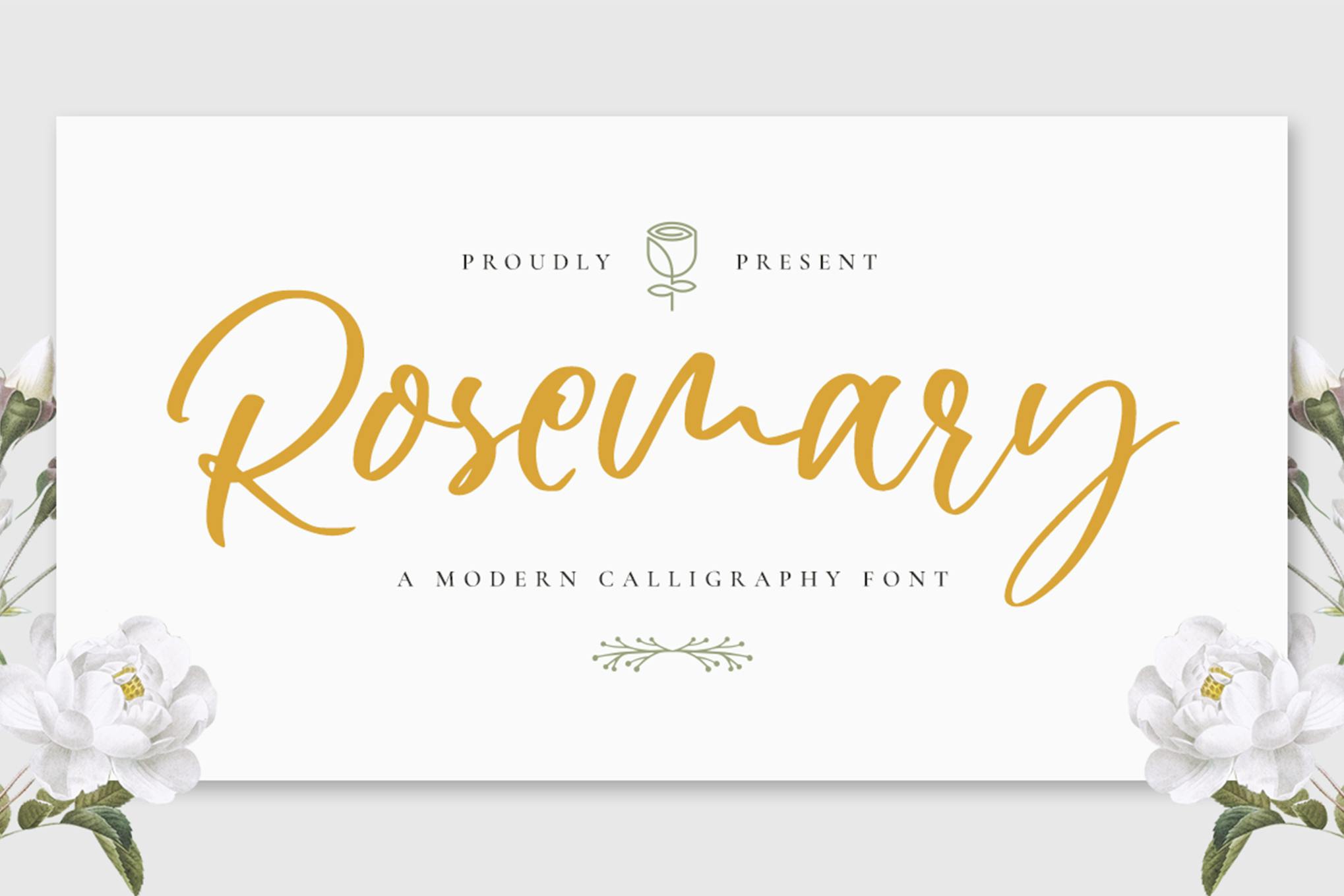 Rosemary - Wedding Font Free Download