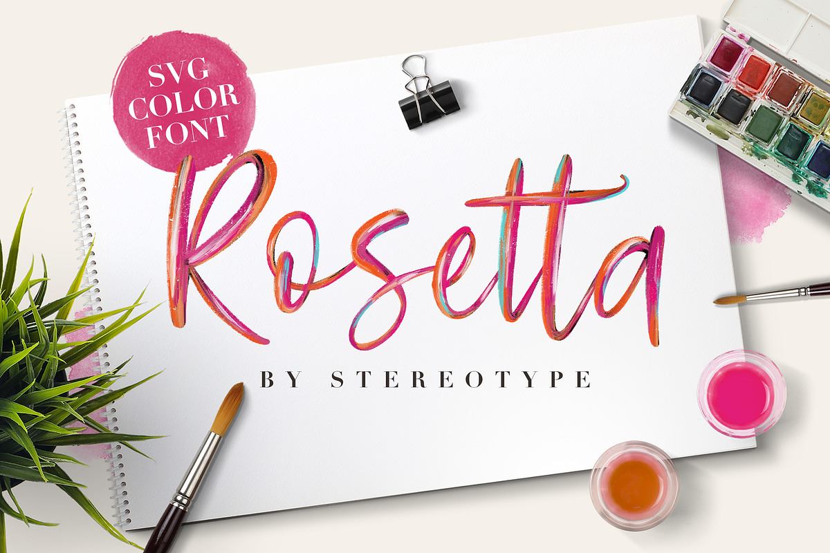 Rosetta SVG Color Font Free Download Free Download