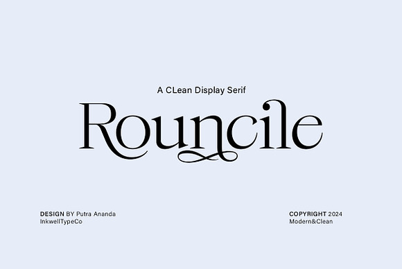 Rouncile - Clean Display Serif Font Free Download