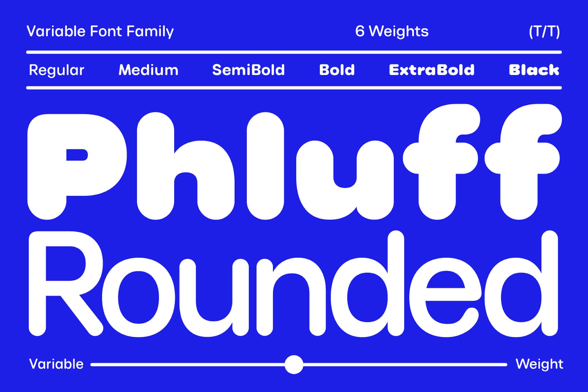 Round Sans Font Phluff Free Download