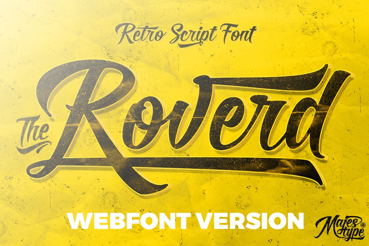 Roverd W+D - Vintage Retro Font Free Download Free Download