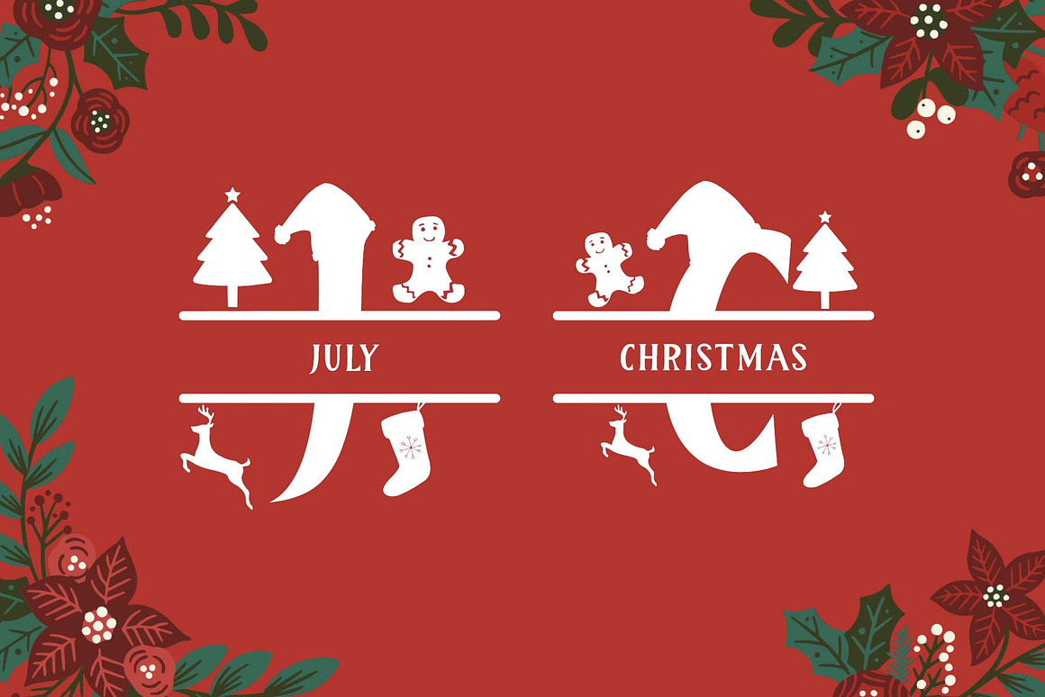 Royal Christmas Monogram Font Free Download