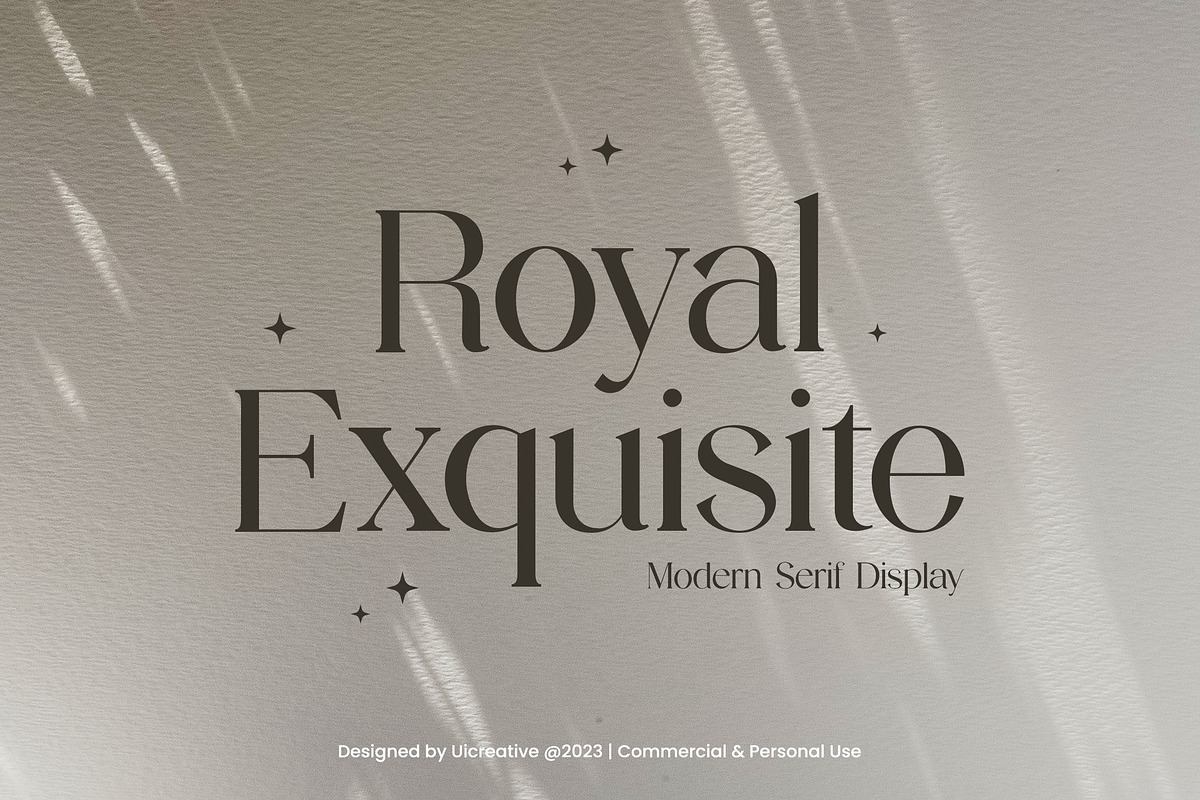 Royal Exquisite Modern Serif Font Free Download Free Download