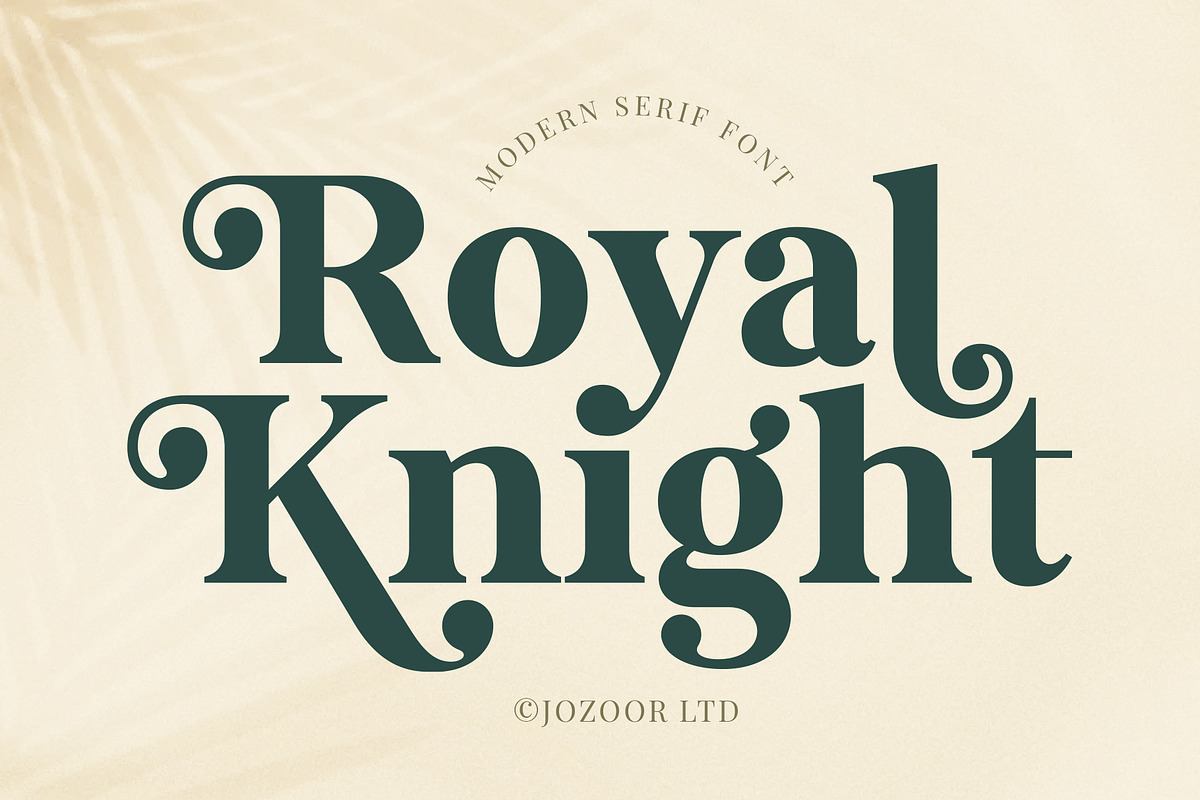 Royal Knight - Modern Serif Font Free Download Free Download