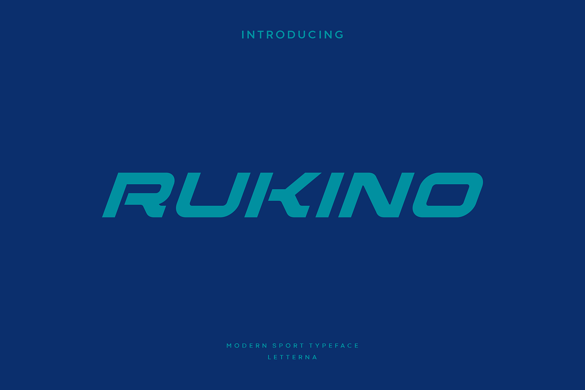 Rukino - Modern Display Typeface Free Download Free Download