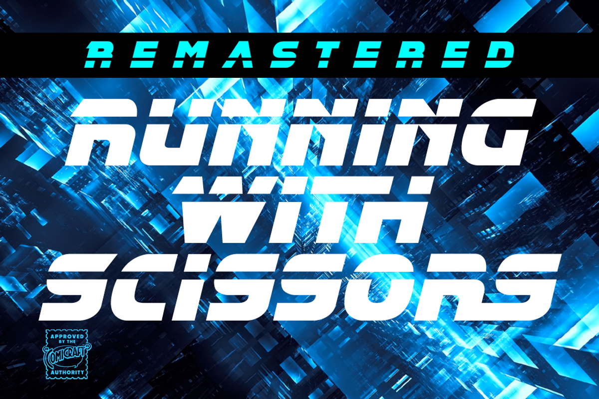 RunningWithScissors sci-fi logo font Free Download Free Download