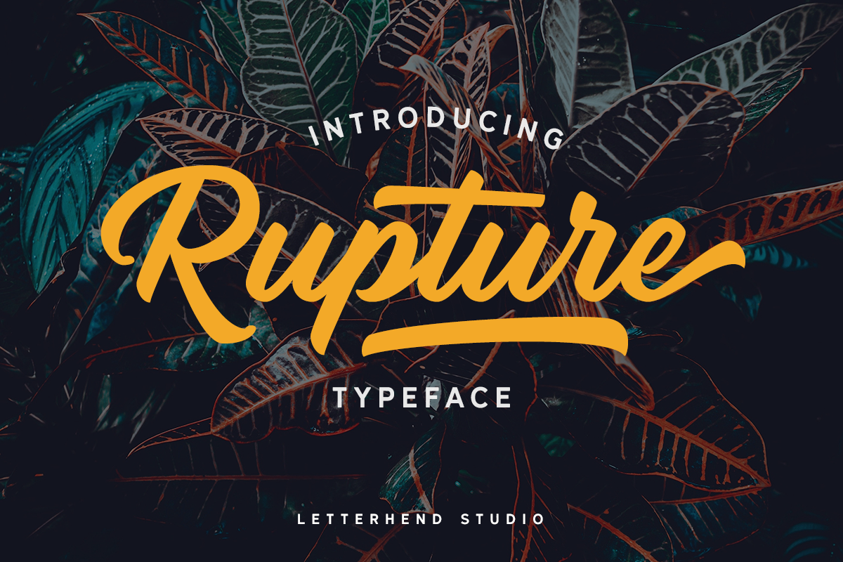 Rupture Typeface - Font Duo Free Download