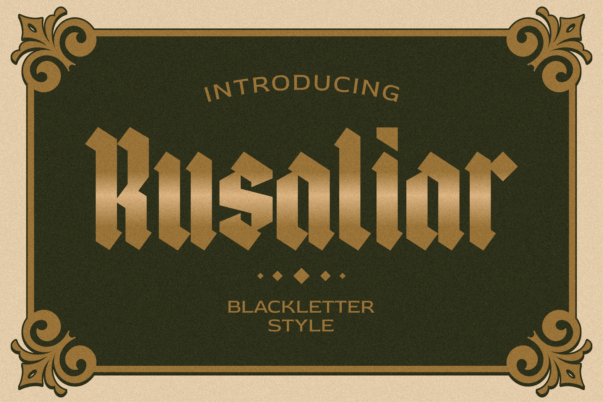 Rusaliar Blackletter Font Free Download