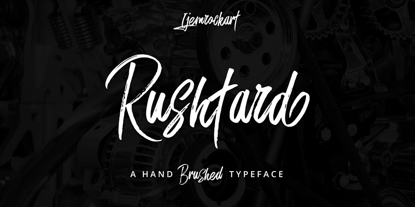 Rushtard Brush Font Free Download