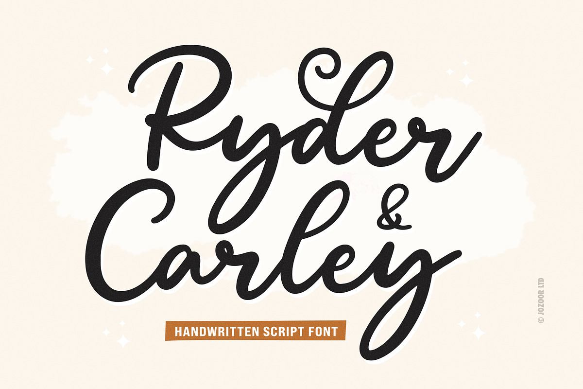 Ryder Carley - Script Font Free Download Free Download