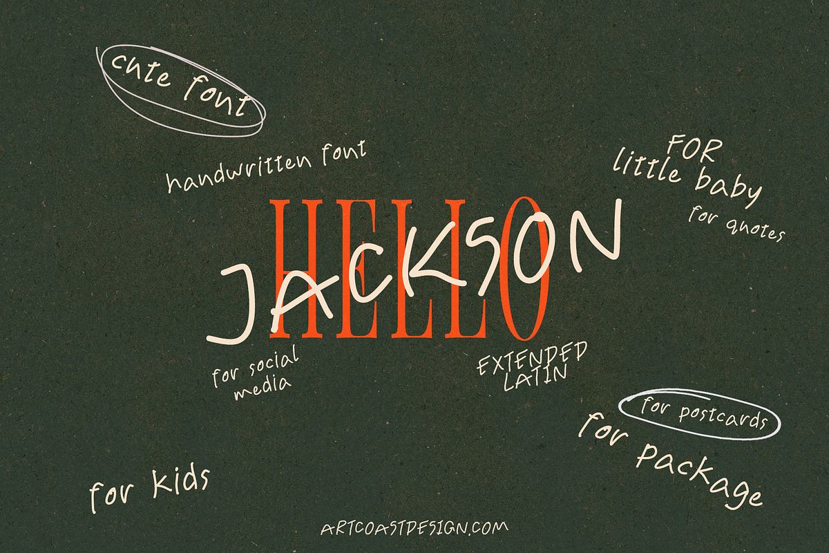 SA Jackson Handwritten Font Free Download Free Download