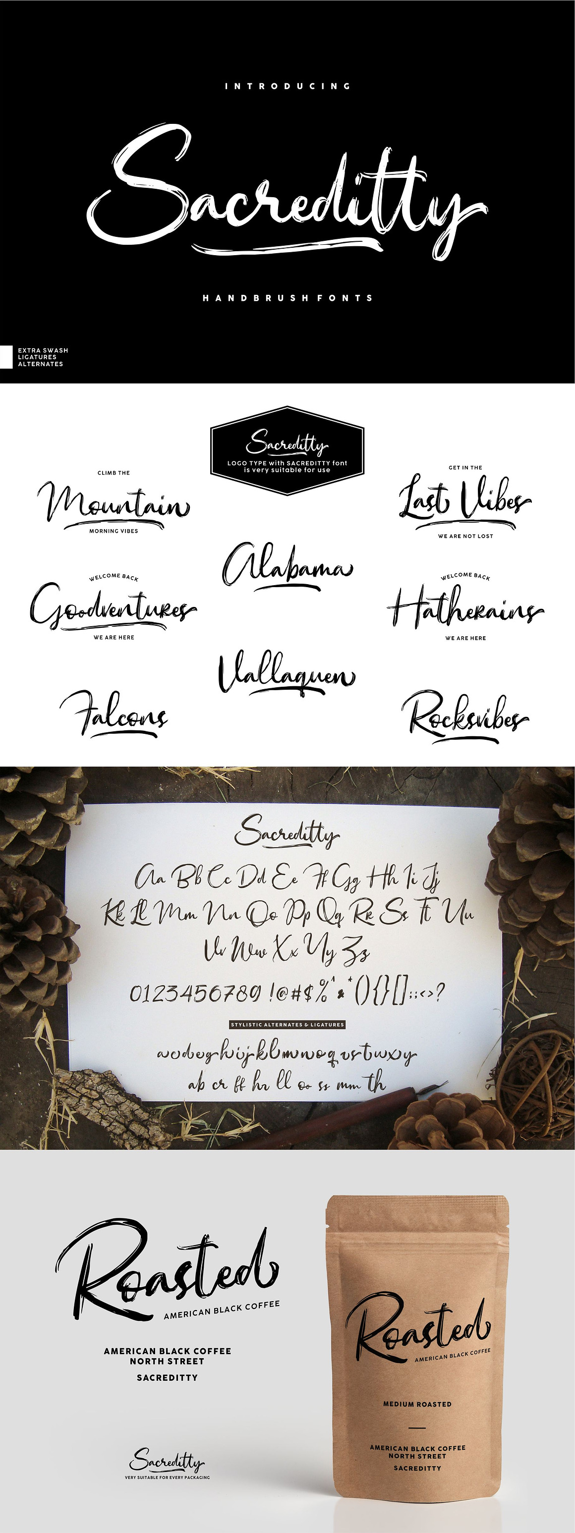 Sacreditty Handbrush Fonts Free Download