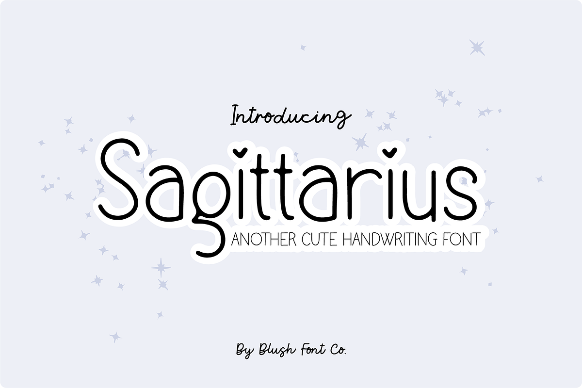 Sagittarius Cute Handwriting Font Free Download Free Download