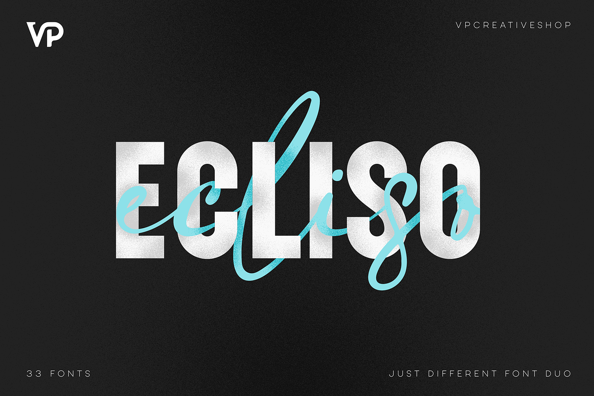 SALE! Ecliso - Sans and Script fonts Free Download Free Download