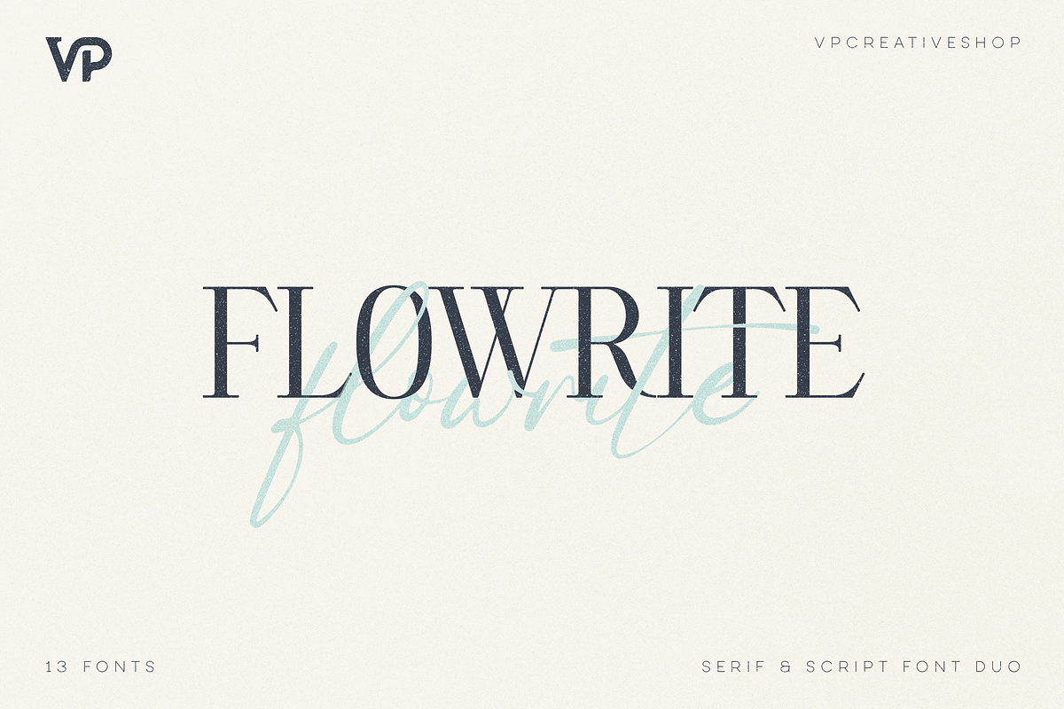 SALE! Flowrite - modern font duo Free Download Free Download