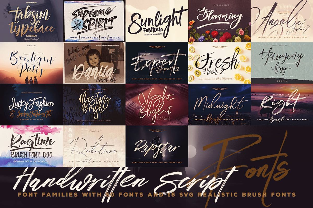 SALE Handwritten Script Fonts Free Download Free Download