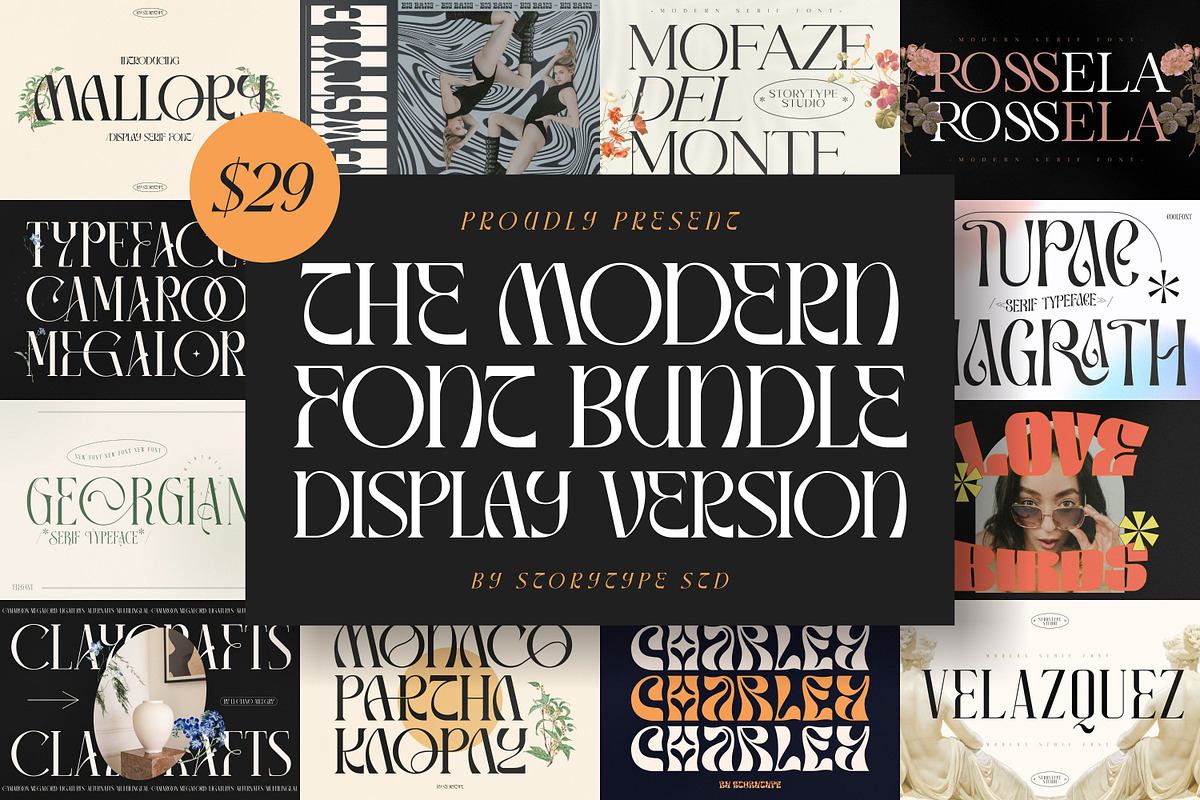 SALE! The Modern Font Bundle Vol.1 Free Download Free Download