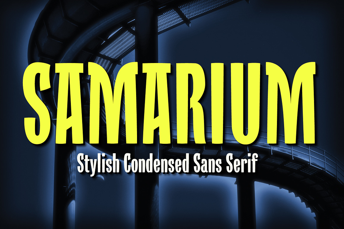 Samarium: A Bold Condensed Font Free Download