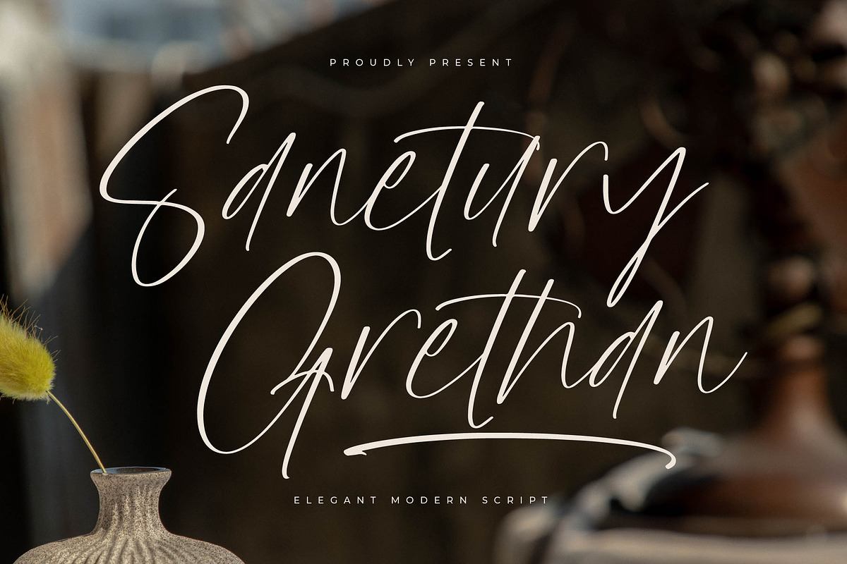 Sanetury Grethan Elegant Script Free Download Free Download