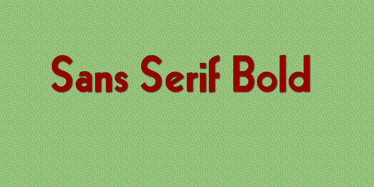 Sans Serif Bold Free Download Free Download