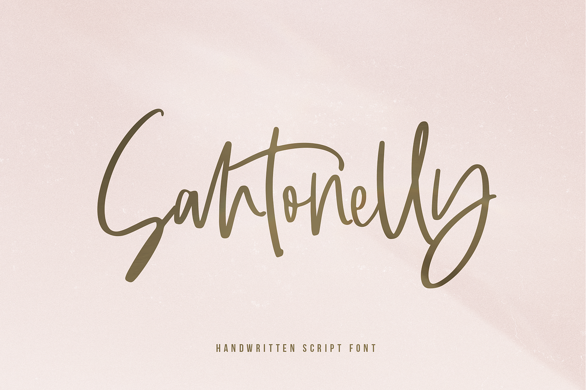 Santonelly | A Script Font Free Download Free Download