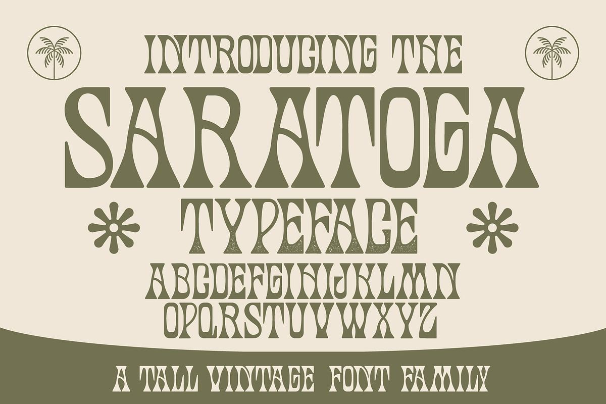 Saratoga Typeface | Groovy Font Free Download Free Download