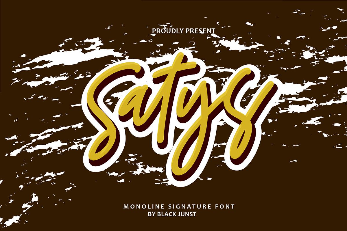 Satys - Monoline FONT Free Download Free Download