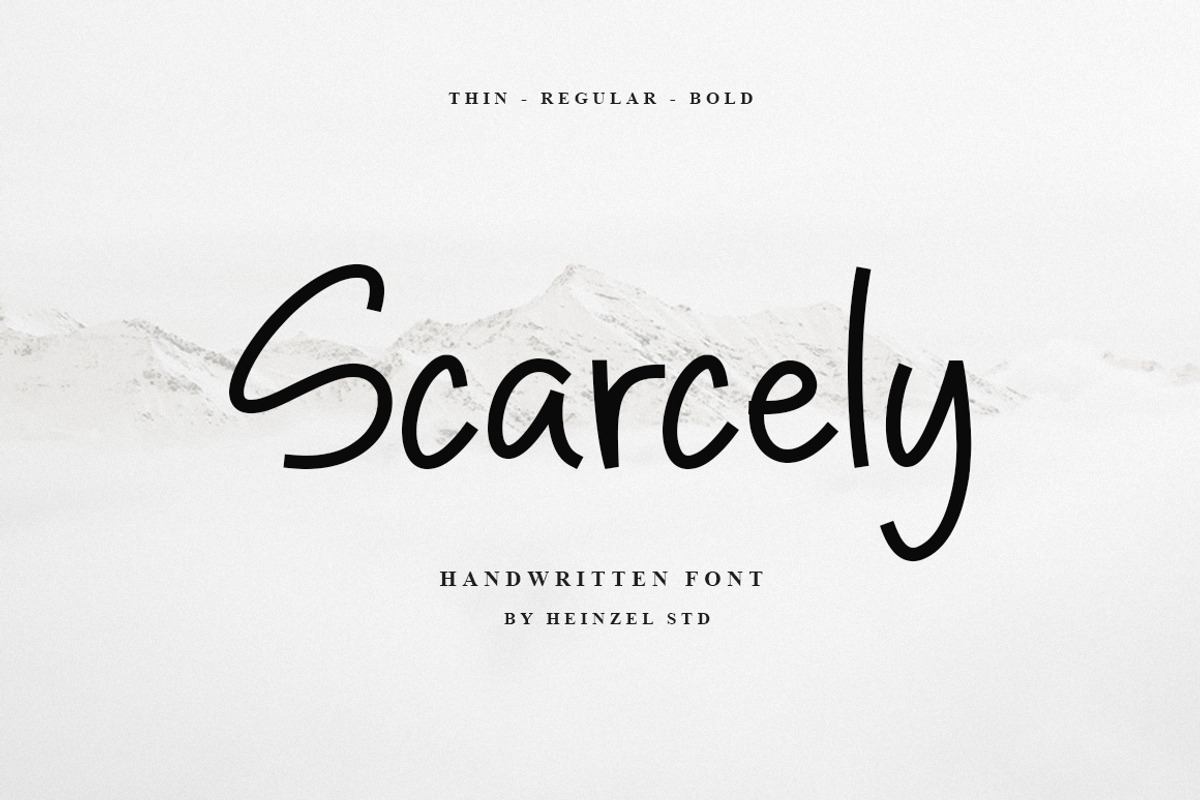 Scarcely Handwritten Font Free Download Free Download