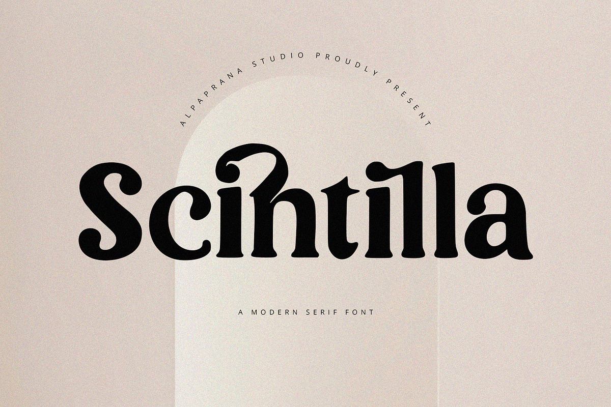 Scintilla - Modern Serif Font Free Download Free Download