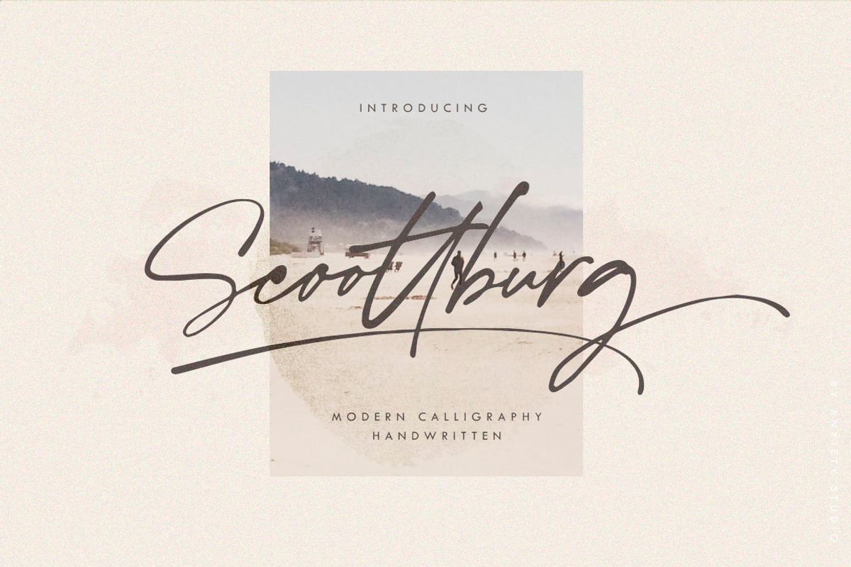 Scoottburg - Modern Calligraphy Free Download Free Download