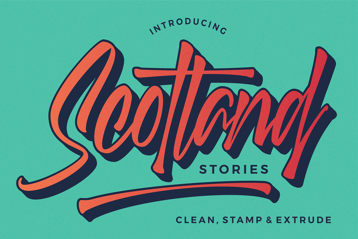 Scotland Stories | Modern Script Free Download Free Download