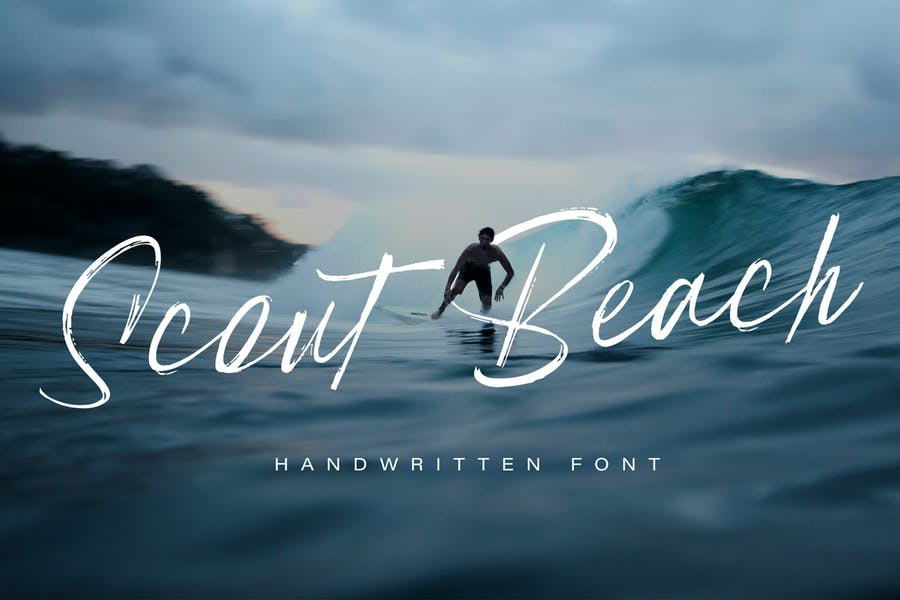 Scout Beach - Handwritten Brush Font Free Download