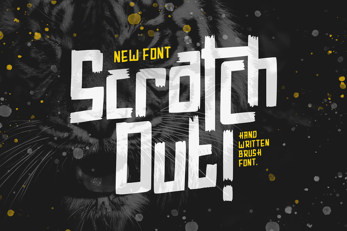 Scratch Out - Urban Brush Font Free Download Free Download