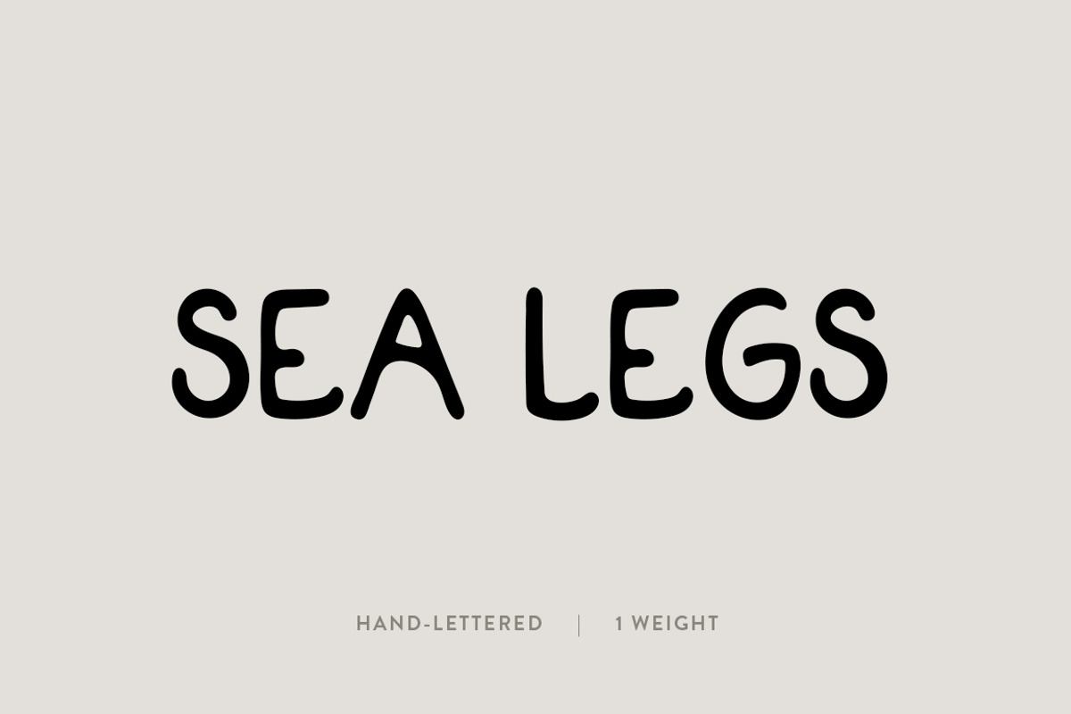 Sea Legs: A Hand-Lettered Font Free Download Free Download