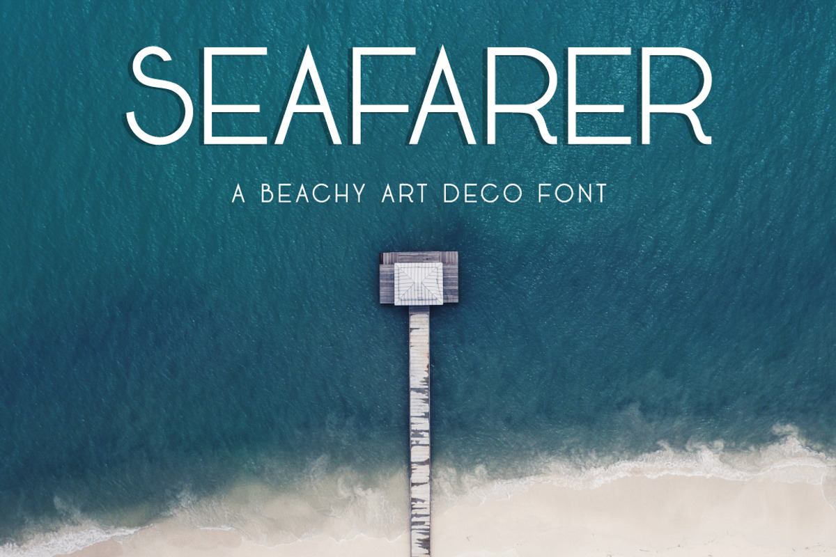 Seafarer | A Beachy Art Deco Font Free Download Free Download