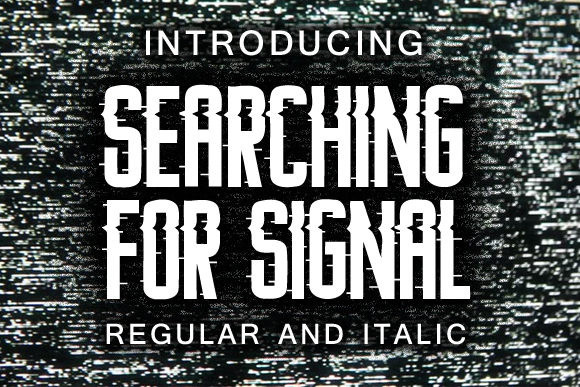 Searching for Signal Font Free Download