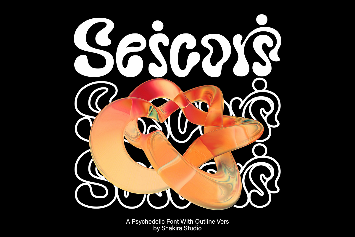 Seicori - Psychedelic Font Display Free Download Free Download