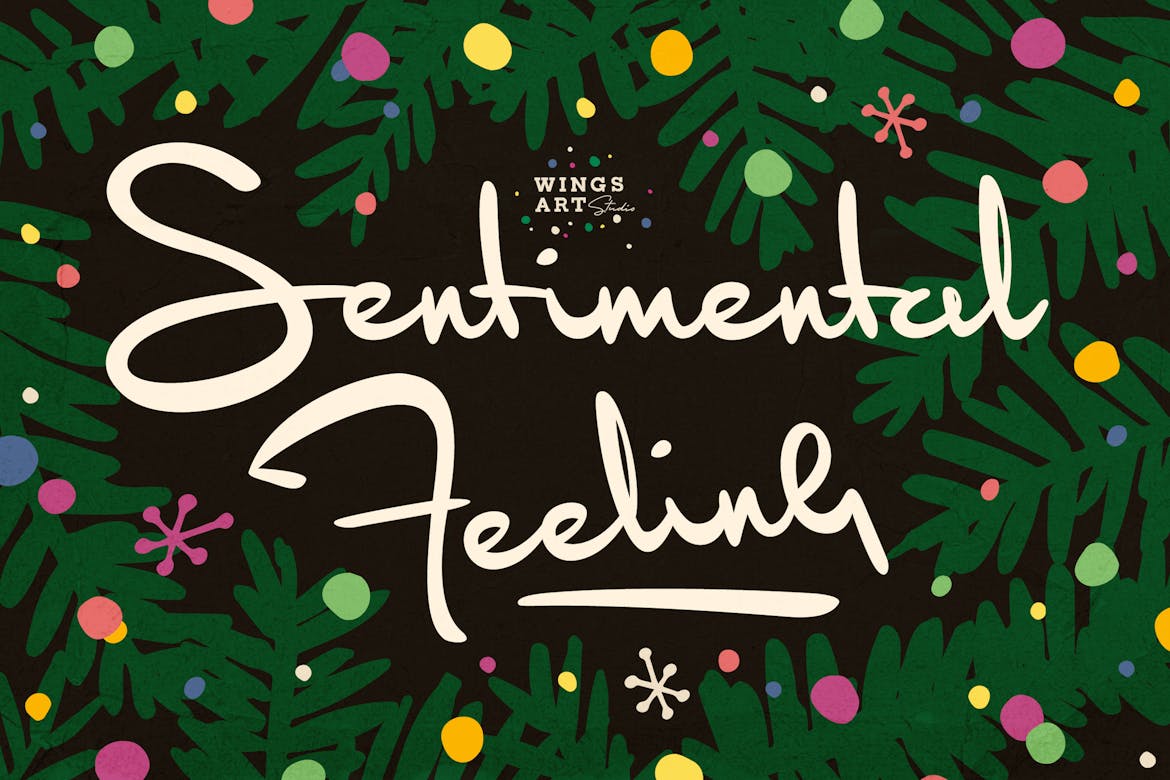 Sentimental Feeling - Christmas Font Free Download