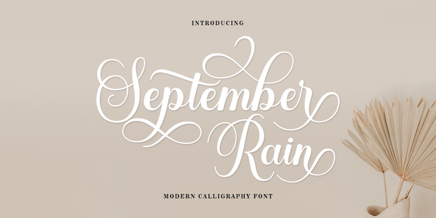 September Rain Script Font Free Download