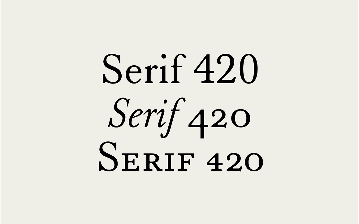 Serif 420 Font Free Download