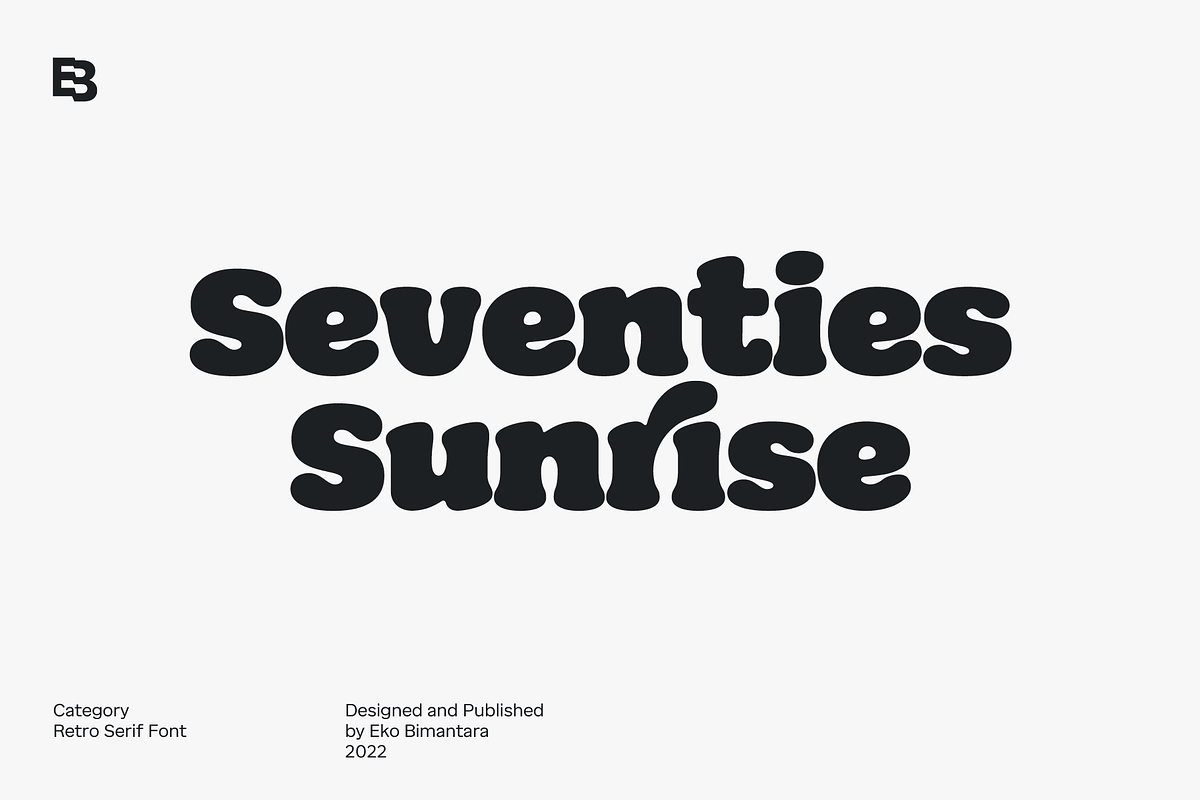 Seventies Sunrise; Retro Fonts Free Download Free Download