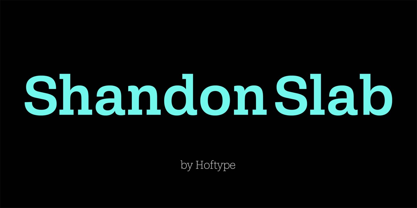 Shandon Slab Font Free Download