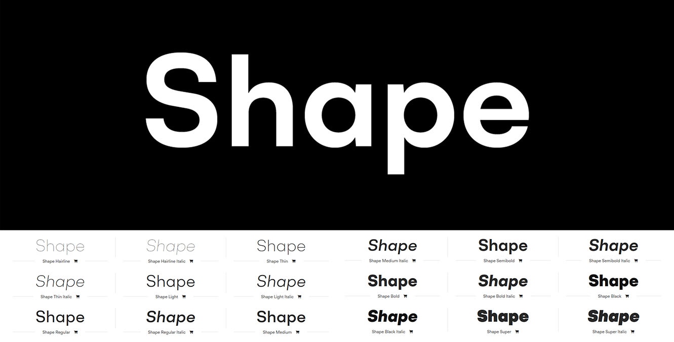 Shape Font Free Download